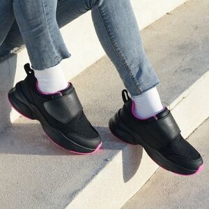 (T-4287) ORTOREX by Ortho+restBlack Berry Walking Shoes-Lyra Sz 9